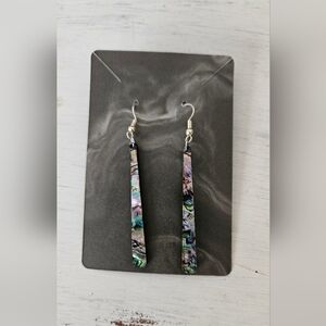 Abalone Shell Inspired Dangle Earrings